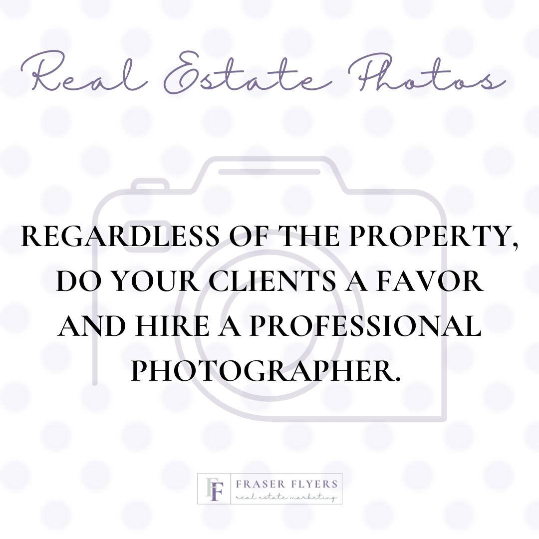 frasereflyers's tweet photo. Real Estate Tip: Hire a Professional Photographer

Most potential buyers start their search online. Not having quality photos could prevent a buyer from scheduling a showing. Professional photos help all your marketing stand out and help get buyers in the door. While iPhones can https://t.co/Clw3mA3JGo