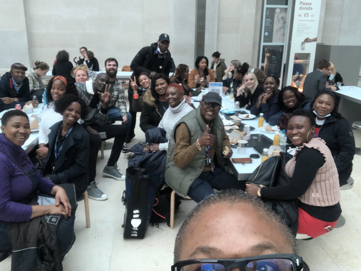 L6 research students on a Classroom off Campus trip to the British Museum to explore who creates knowledge and who legitimises knowledge. Critical thinking all the way about the ‘danger of the single story’