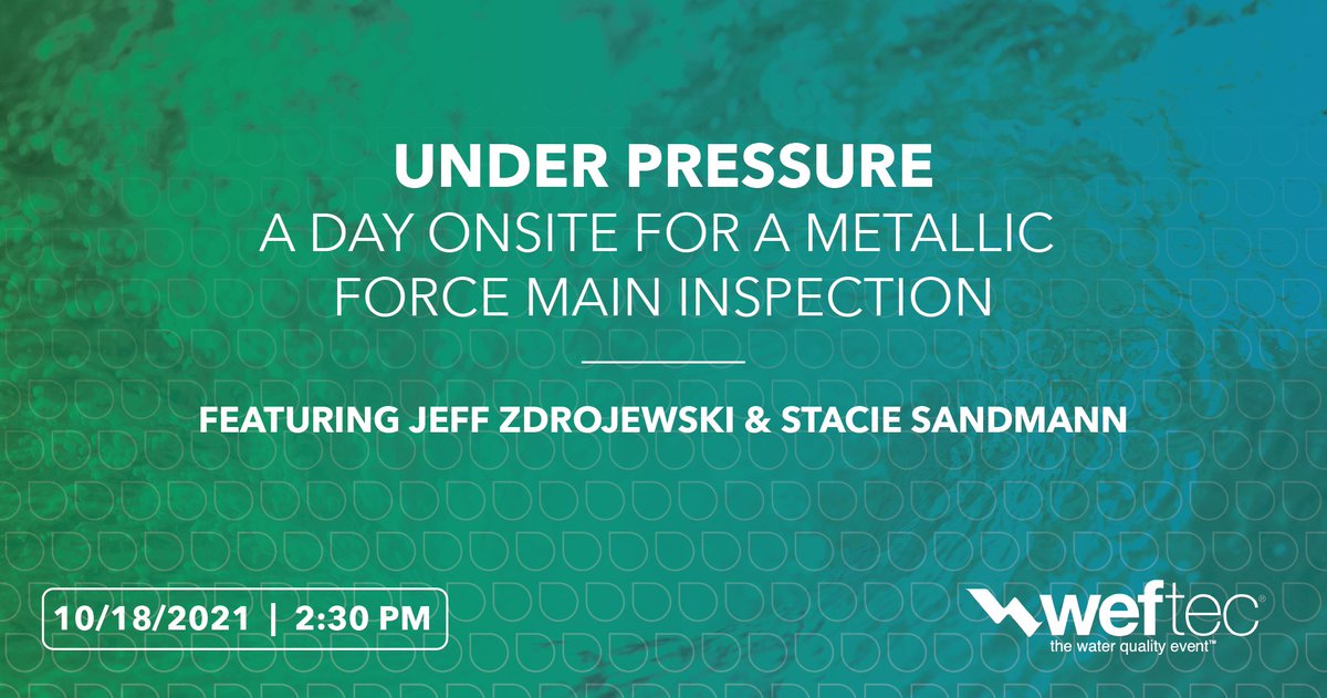 We’ll be live today at #WEFTEC21 in the Xylem booth! Learn more about pipe wall loss and how to proactively identify threats by joining us for a ductile iron force main inspection with North Texas Municipal Water District. 

xylem.com/en-us/about-xy…

#LetsSolveWater #WEFTEC