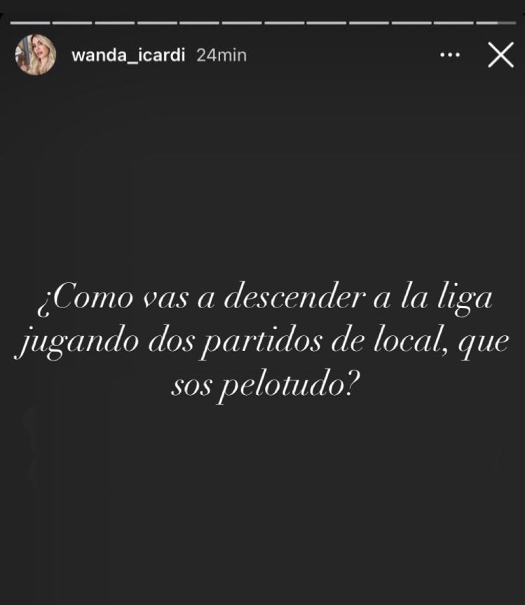 No bueno wanda, para un poco