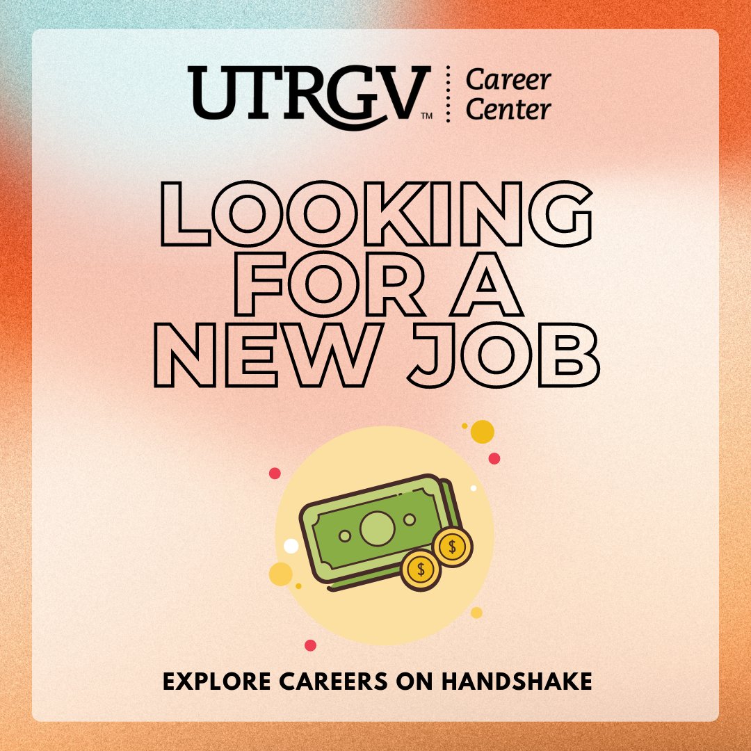 HireUTRGV's tweet photo. Hey Vaqueros!
Here's your Monday Full-Time Opportunities ✌
#hireutrgv #utrgvcareercenter #utrgv #utrgvfulltimejobs #jobs #paidjobs https://t.co/asxbysLuwd