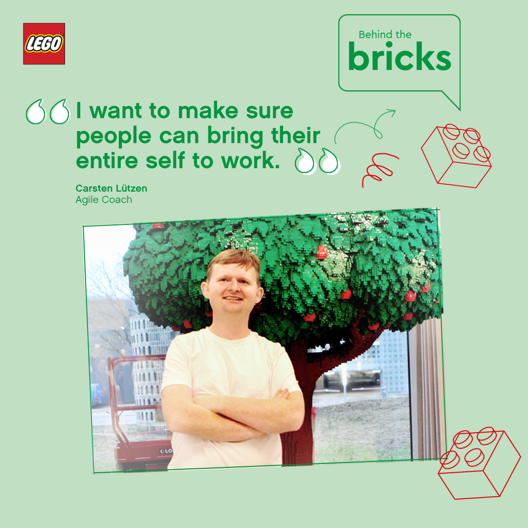 Say Hej to Carsten Lützen, he is a #Brave, #Curious &amp; #Focused Agile Coach from Billund, Denmark. Find out how our Leadership Culture allows him to follow his passion to influence team ways of working as a coach 👀 lego.build/0EU5DD