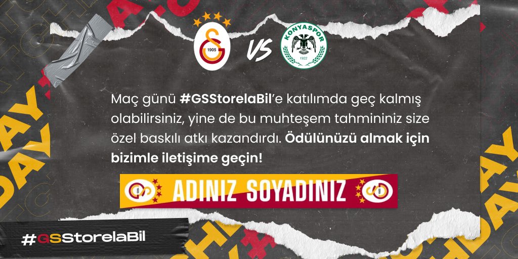 GSStore's tweet photo. Maç günü #GSStorelaBil’e katılımda geç kalmış olabilirsiniz, yine de bu muhteşem tahmininiz size özel baskılı atkı kazandırdı. 👏🏼

@jbrilogi @halilvekili @tersten352 @izmalke1905 @serkankarasular @mtnkybs @niyaz_ramazan @iamdg13 @ismail_dmrbs 

#GSStore https://t.co/XnzlUMH0jf