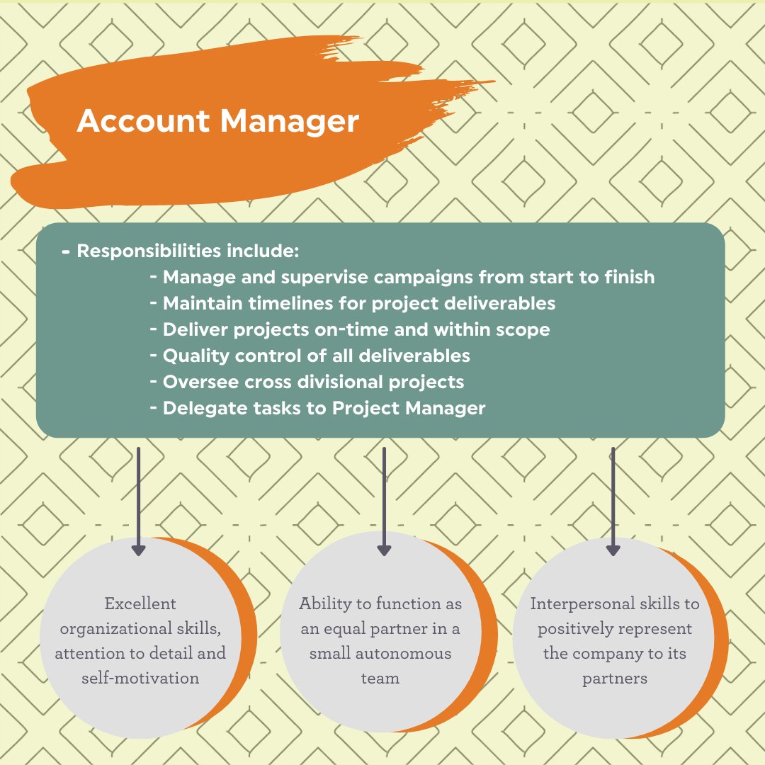 We’re looking for an Account Manager to work with our partners to achieve their enrollment goals and outline all the steps to get them there. See the full job description at underscorehighered.com/contact or send your resume and cover letter to info@underscorehighered.com