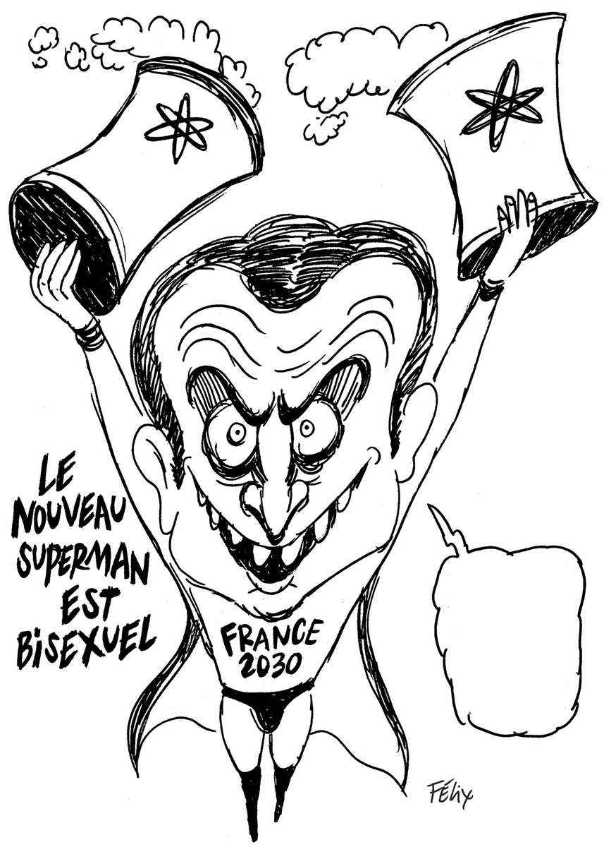 Charlie_Hebdo_'s tweet photo. Balance ta bulle | Que dit notre Superman à nous ? Mettez votre proposition sous le tweet ! Réponse mercredi. https://t.co/4a30dWtXGO