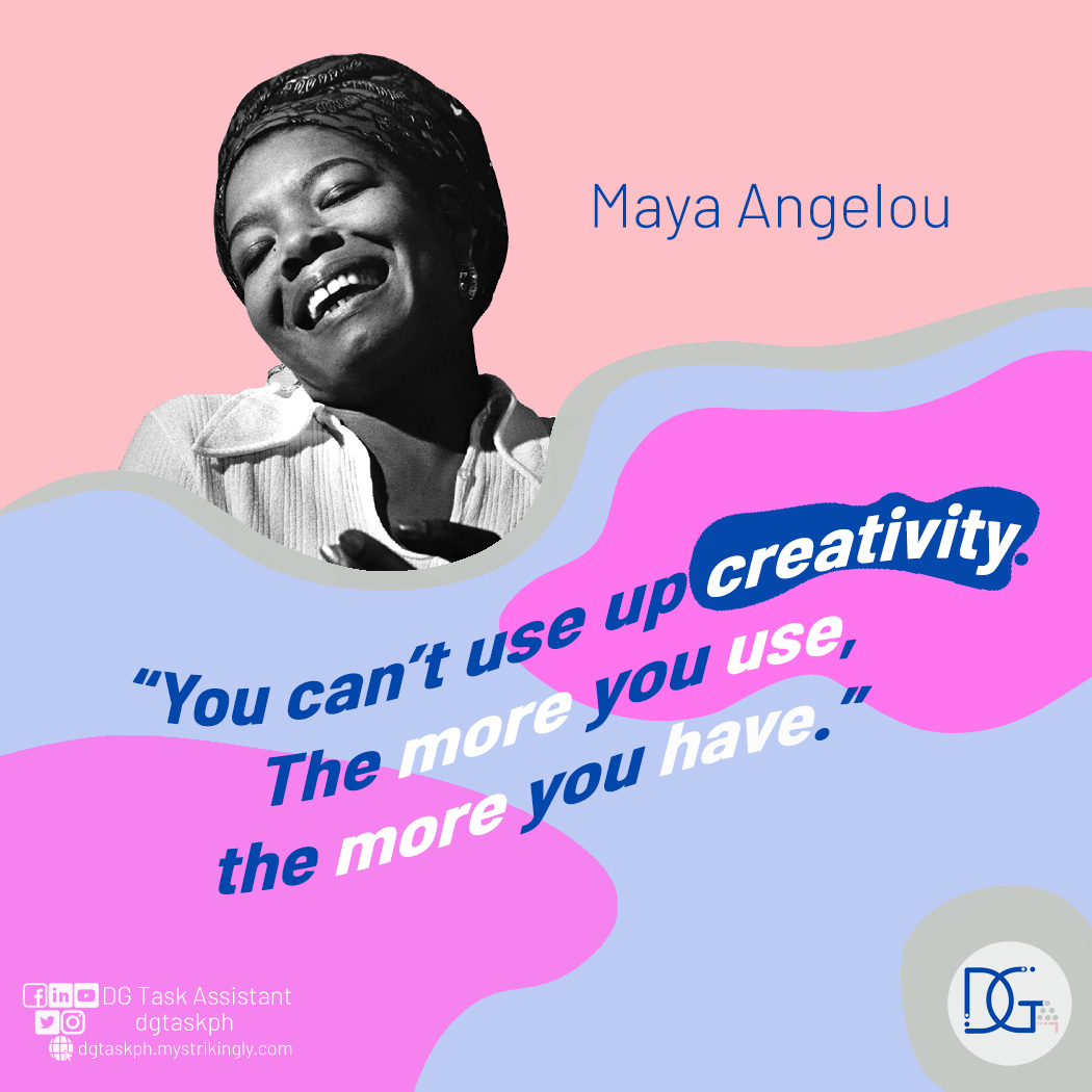 dgtaskPH's tweet photo. Our creative🤯mind is limitless. There are no🚫dead-ends and boundaries to what we can✍️make. Visit➡️https://t.co/So9f5hfdie
#creativemind #limitless #noboundaries #makemore #MayaAngelouquotes #DGTaskAssistant #FilipinoGraphicDesigner #graphicdesignph #photoshopartist #YourAideDG https://t.co/BOEVvDmbos