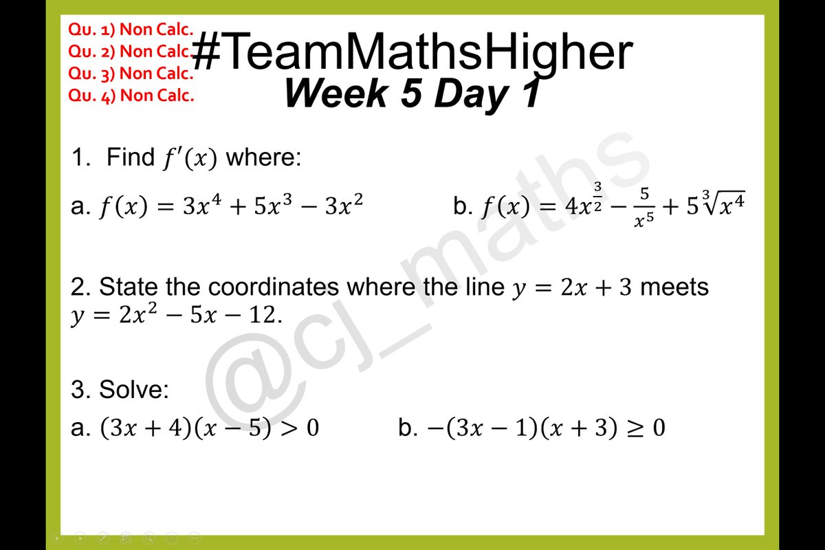 cj_maths's tweet photo. Questions for #TeamMathsHigher #HigherMaths #maths #mathschat https://t.co/SZbnVG9EN9