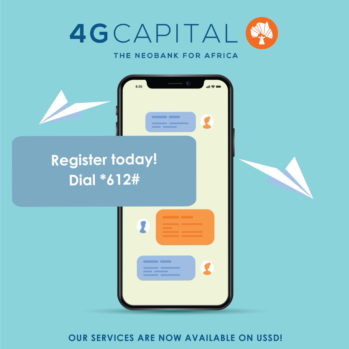 4gCapital's tweet photo. It is a free and convenient way to register for our services. For more information call: 0111113001. https://t.co/JtOjcI296N
