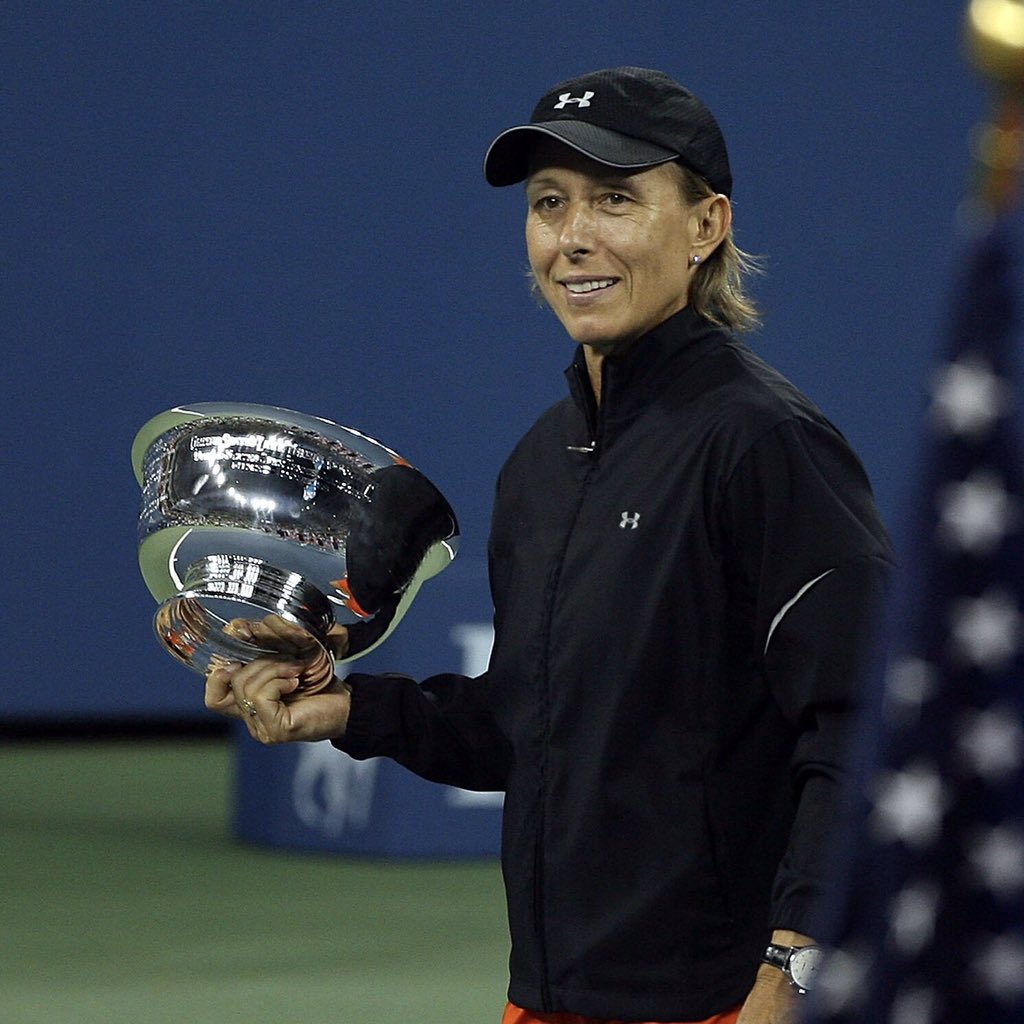 usta's tweet image. Martina Navratilova has too many incredible stats for one tweet, but here’s a few: 

▫️ 59-time major champion 
▫️ 26-time major finalist 
▫️ 369 career titles 

Happy Birthday, @Martina! 🥳