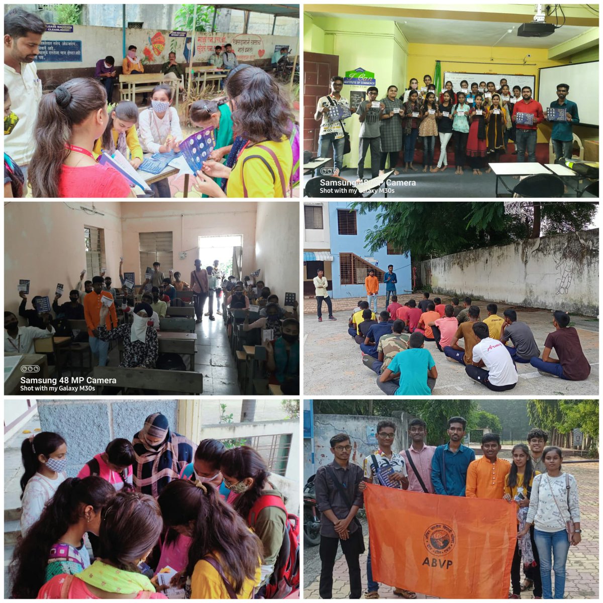 VDeulwad's tweet photo. अभाविप महाराष्ट्र प्रदेश च्या वतीने शैक्षणिक वर्ष २०२१-२२ चे महा सदस्यता अभियान संपूर्ण महाराष्ट्रभर सुरू आहे. अभाविप नांदेड च्या वतीने अनेक महाविद्यालयांत सदस्यता अभियान राबवले जात आहे या अभियानास विद्यार्थ्यांकडून उत्स्फूर्त प्रतिसाद मिळत आहे.
#JoinABVP 
@mahaabvp @ABVPVoice https://t.co/smxxPjGkiz