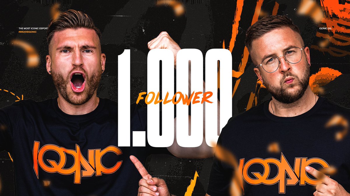 Vielen Dank für mehr als 1️⃣0️⃣0️⃣0️⃣ Follower! 🧡 Als kleines Dankeschön verlosen wir 2x PSN/Xbox Guthaben im Wert von jeweils 100€. 👊 Was ihr tun müsst? ➖ @IQONICgg folgen ➖ Einen Freund markieren Das Gewinnspiel geht bis zum 23.10. GL ✌️ #WeAreIQONIC | #4theCommunity