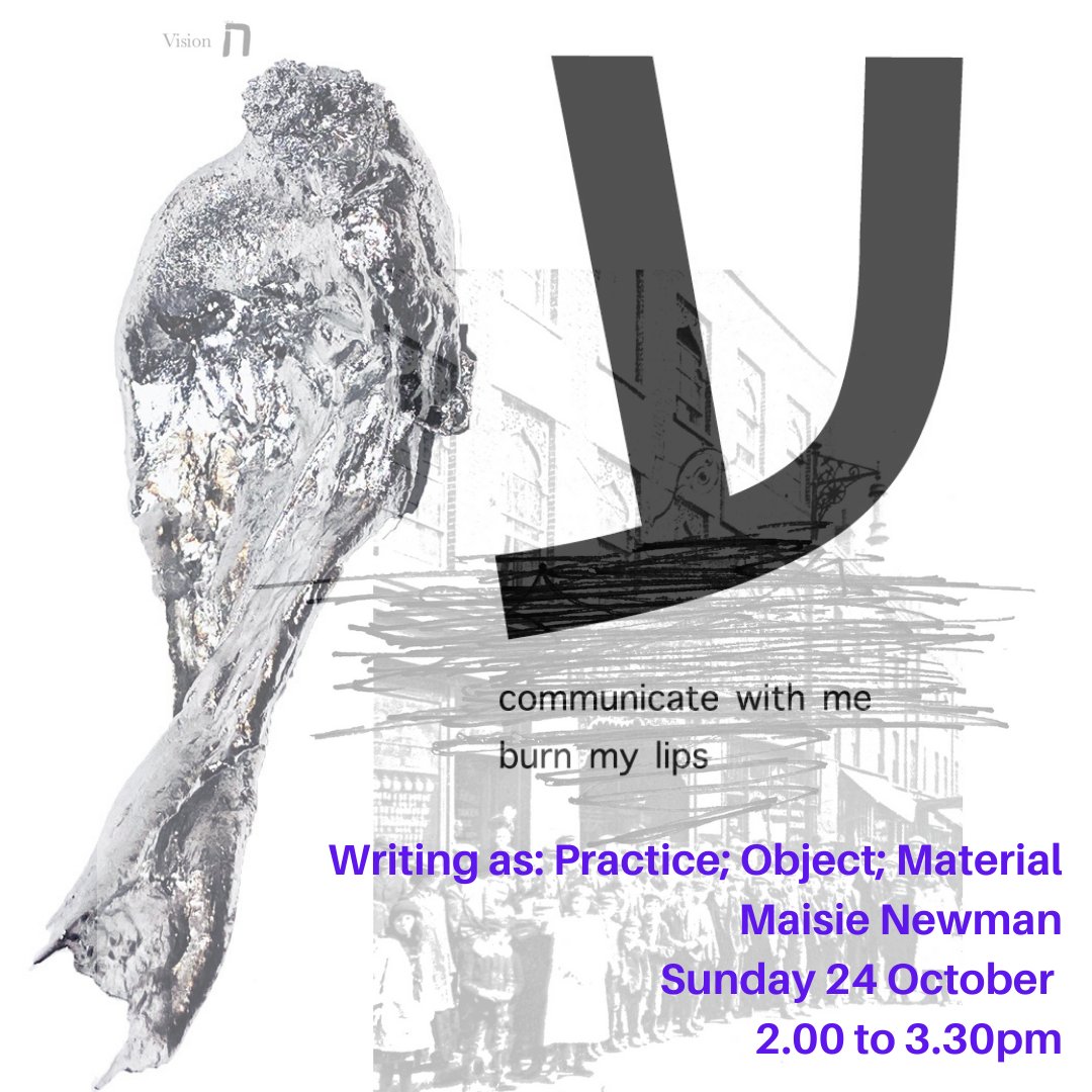 Announcing the final Scratch Lab workshop! Led by the brilliant Maisie Newman @MaisieLWNewman. Join us for ‘Writing as: Practice; Object; Material’ a workshop which uses text and writing as material, developing structural works on and off the page. tinyurl.com/mjj4sa49