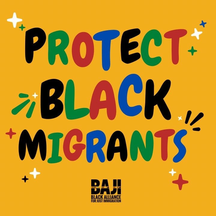 SisterSong_WOC's tweet image. Police are the first contact most immigrants have with the deportation system. But the immigrant rights movement has often left the need to confront policing and incarceration only to Black people.  

We must #ProtectBlackMigrants as part of ending state sanctioned violence.