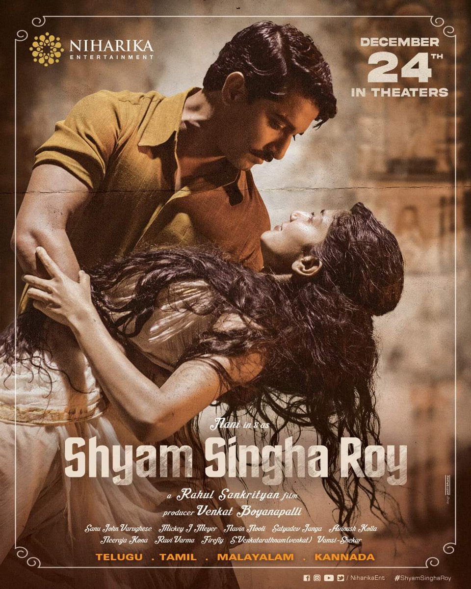 JSatyadev's tweet image. Finally the Wait is Over..
SHYAM SINGHA ROY..Releasing  World Wide On 24th December 2021