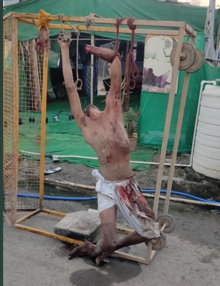 shailesh0055's tweet photo. If such barbaric crime can happen against SC agricultural labourer openly at a national protest. Then just Imagine, what could happen at the fields of landowning caste.

This image shows the reality of farmers' protest. Shall Haunt. #JusticeForLakhbirSingh https://t.co/v5qkbaXmw4