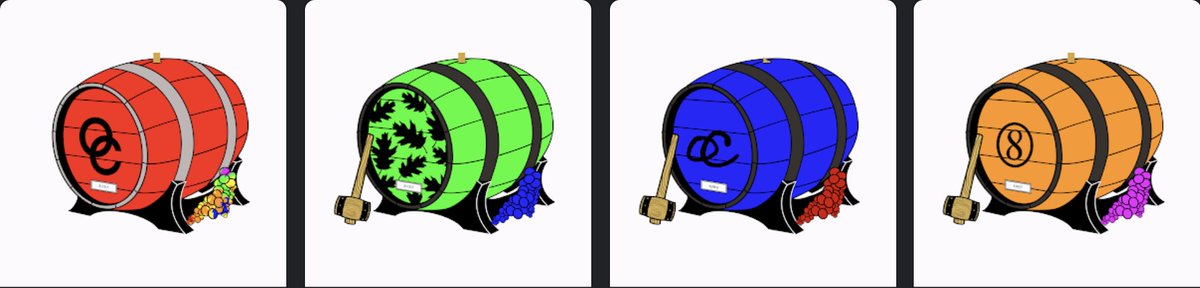 Don't forget; 1 Wine = 1 Barrel and minting will be open for several days! 

Now is the chance to scoop up that OnChain Wine you've had your eye on and mint a barrel as well! #nftmint 

Barrel Mint Site: prod.du5rlw9qhsciy.amplifyapp.com
Original Collection: opensea.io/collection/onc…