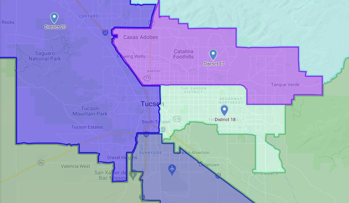 DemsofTucson's tweet photo. Calling All Dems: New Voting District Maps are Abominable https://t.co/lREVwjpR4c Comment right now at the Redistricting Commission hearings, which has drafted pro-Republican maps. https://t.co/vPhAD5Ez1a