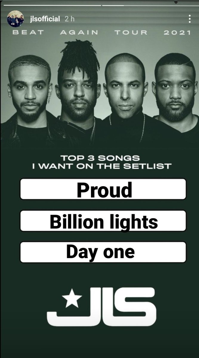 OritseALegend's tweet photo. My top 3 song's for the @JLSOfficial #BeatAgainTour it was VERY HARD so many classic.
But i had to add the new song DAY ONE cos I would love to hear this live #JlsReturns https://t.co/HQJJWyaTtF