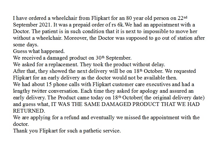 nameissouvik's tweet photo. Shame!!!! Pathetic Service!!! @flipkartsupport @Flipkart  Order ID: OD122915290127360000 https://t.co/zhX0YCkGqv