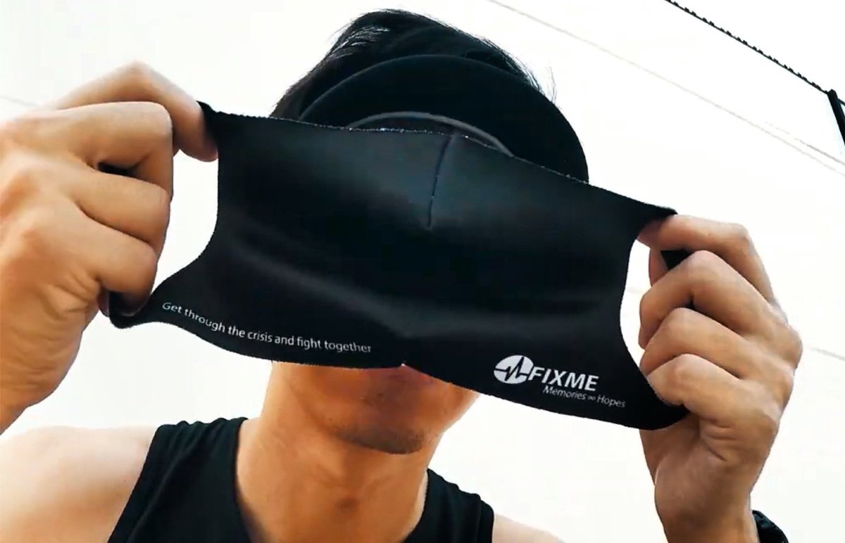 Max05513's tweet photo. Man Mask#2 ดูโฆษณาหน้ากากใส่ออกกำลังกาย “Fixme” นายแบบหน้าหล่อแต่จะอายไปไหน เปิดมารีบใส่หน้ากากปิดจมูกปากยังไม่ทันได้เห็นหน้าเลย หน้ากากก็ฟิตแอนด์ฟิตสมชื่อยี่ห้อ รัดจนเห็นจมูกโด่งๆรูปปากนิดๆของนายแบบ ตอนหันข้าง แล้วเออ ขึ้นว่ะ ใครหน้าดีๆมาลองซื้อไปใส่ดิ้ #ManMask https://t.co/C1J58jtLzm