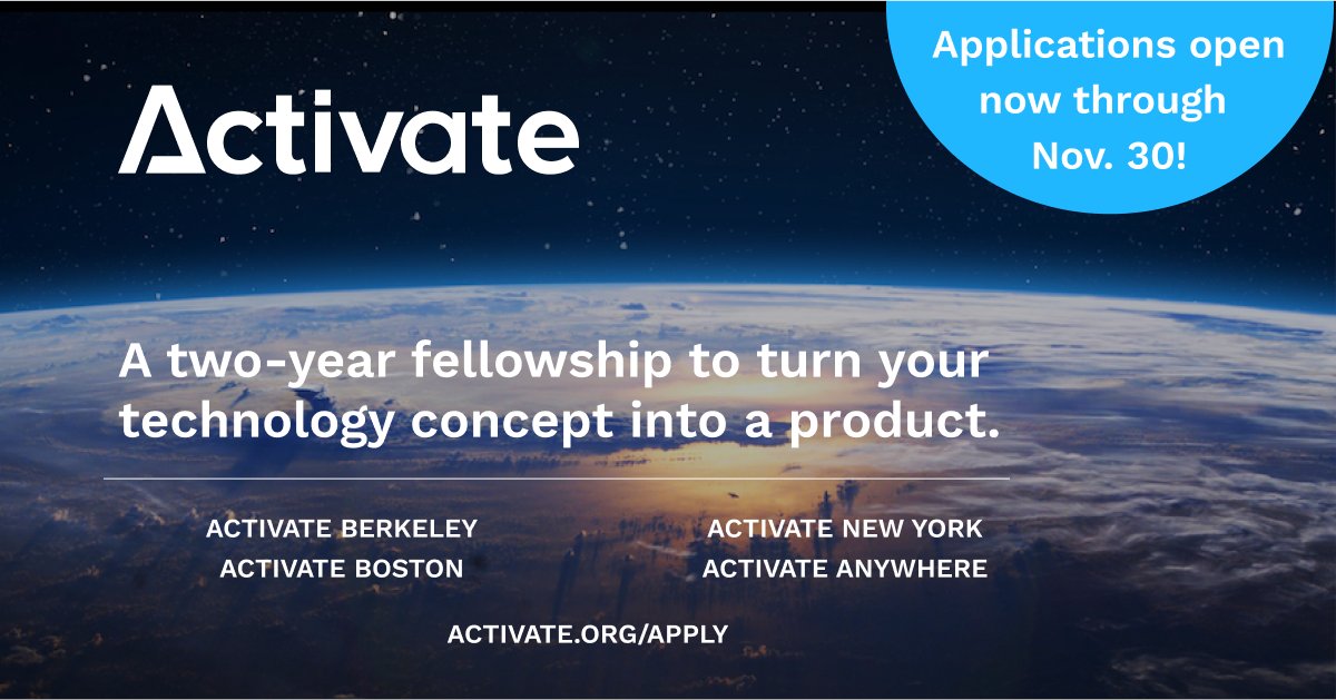 Activate on Twitter "Your innovation. Our support. Critical impact