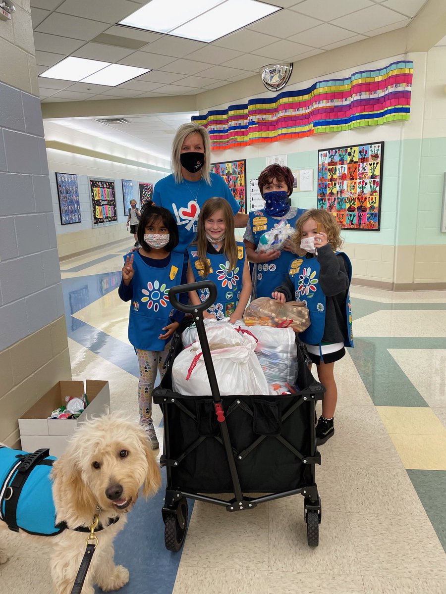 MCSSTEAM's tweet image. Thank you to this incredible Daisy Troop that organized a collection and drop off for our Lids to Benches project at MECC! @MrsBly_MECC @MeccPto #mecctacular #stem #steam @greentreeplastics