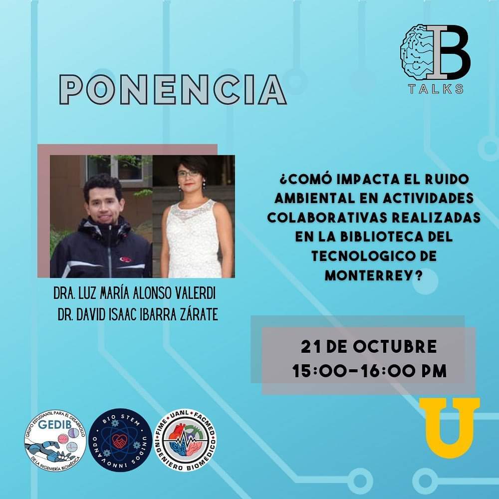 IbtalksUanl's tweet photo. Continuando con los ponentes, también nos acompañarán en el segundo día de Neuroingeniería🧬🧠:

• La Dra Luz Alonso y el Dr. David Ibarra’ Neuroingeniería y Neuroacústica, utilizando la electrofisiología.

• Dra. Daniela M. Zolezzi, se enfoca en el mecanismo del dolor. https://t.co/b5YYoJwxz0