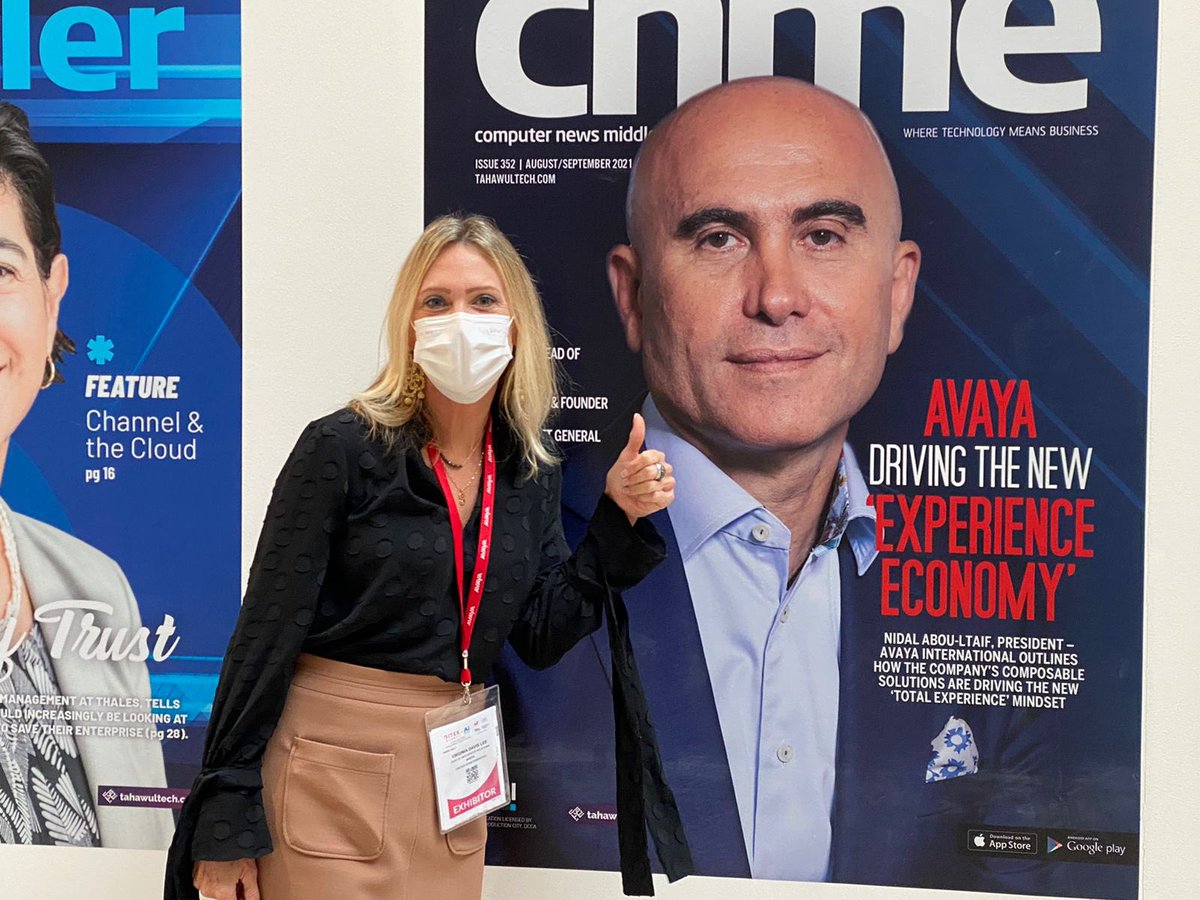 .<a href="/Avaya/">Avaya</a> is everywhere at #GitexGlobal… just ran into a larger-than-life-size <a href="/NidalAbouLtaif/">Nidal | نضال ابولطيف</a> on the cover of cnme mag in the main hall. 👍😄#ExperiencesThatMatter