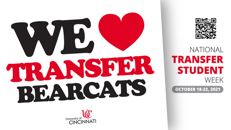 Thinking about transferring to UC? Join us for a free virtual session, Next Lives Here: We Love Transfer Bearcats, tomorrow at 4 pm. Learn about the application process, academic programs &amp; more! Hosted on Zoom at bit.ly/3jeve5R <a href="/uofcincy/">University of Cincinnati</a> #NextLivesHere