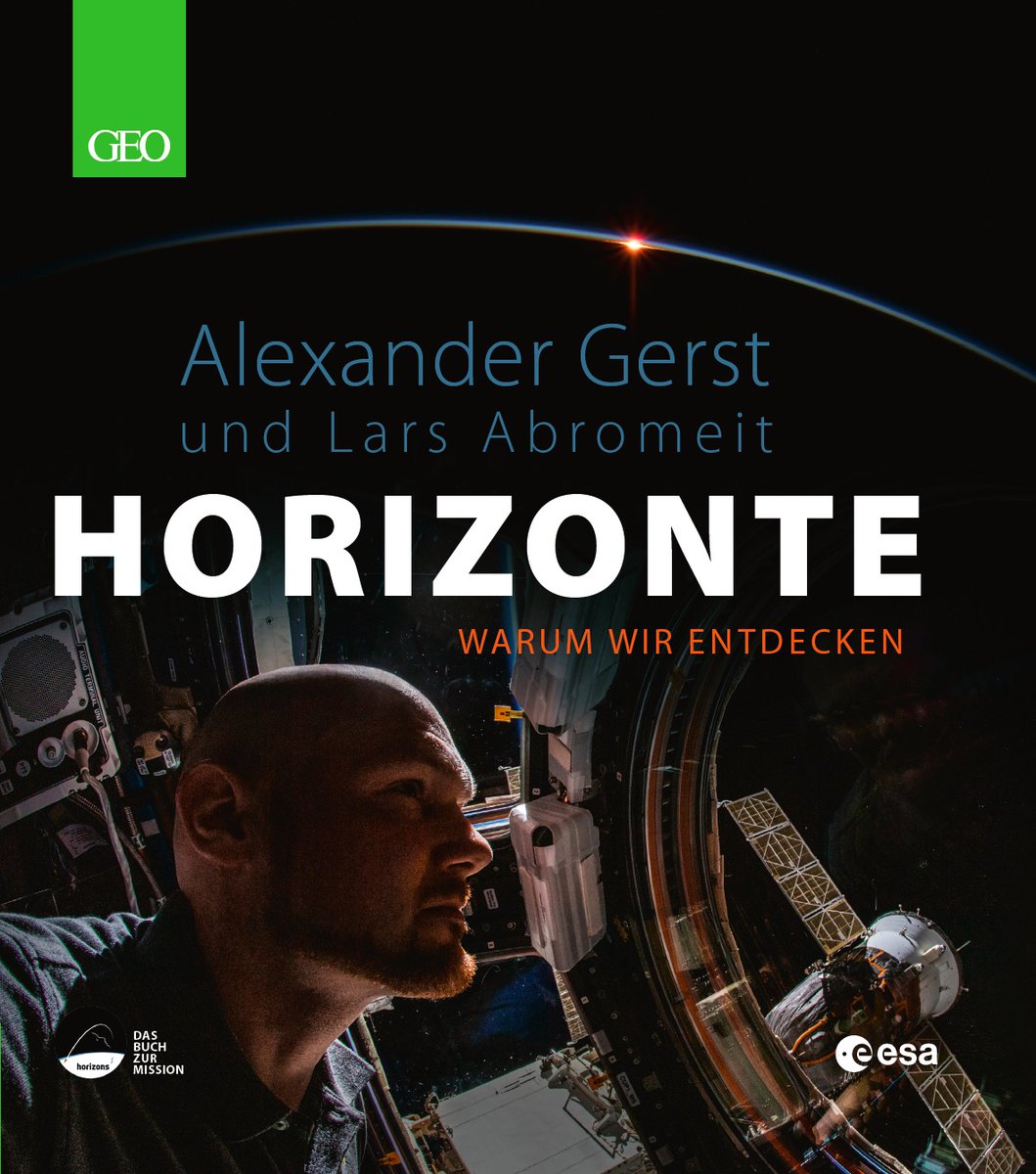 Astro_Alex's tweet photo. Warum es sich lohnt, der Neugier zu folgen: In unserem Buch „Horizonte“ fassen @LarsAbromeit und ich die besten Bilder und Einsichten meiner #Horizons-Mission zusammen – und gehen der Frage nach, was wir von Expeditionen im All, in Polargebieten oder der Tiefsee lernen können. https://t.co/vhK7Nfy0Or