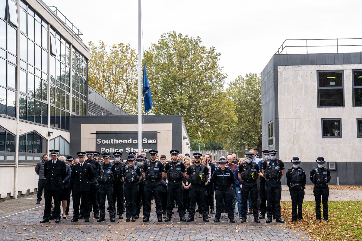 Police:  #EssexUnites and stands for a one minute silence in respect of Sir David Amess EPSouthend