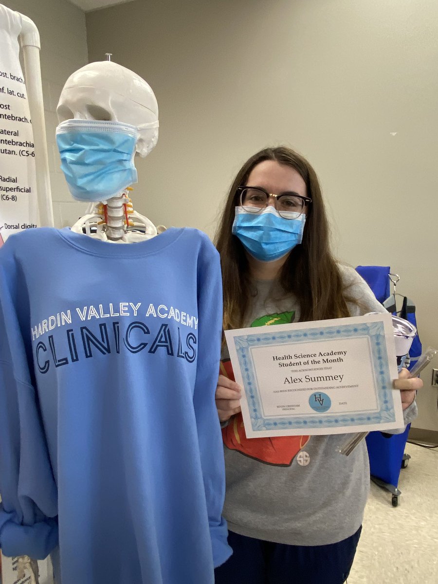 Congratulations to our Health Science students of the month, Alex Summey and Kayden Segich, and our teachers of the month, Joy Begnaud and Dana Quick! You all are awesome! 🎉 <a href="/HVAGresham/">Bevin Gresham</a> @HVAPrincipal