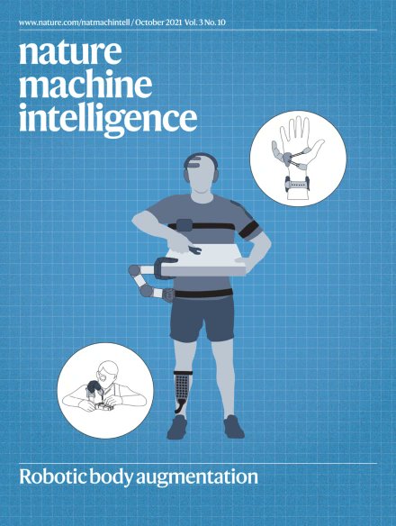 Our review on #robotic #augmentation is now out in nature.com/natmachintell/ with the cover!! Great work led by <a href="/GiDominijanni/">Giulia Dominijanni</a> <a href="/SolaimanShokur/">solaiman.shokur</a> with <a href="/simonerossi60/">simone rossi</a>, Tamar Makin @PlasticityUCL, <a href="/dprattichizzo/">Domenico Prattichizzo</a>, <a href="/andreadavella/">Andrea d'Avella</a>, and  others <a href="/nccrrobotics/">NCCR Robotics</a>  
nature.com/articles/s4225…