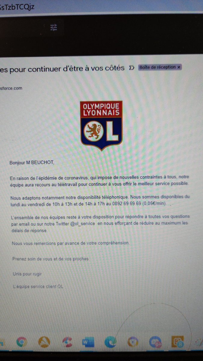 MatthieuBeuchot's tweet photo. Le mémoire est lancé, premier mail envoyé, en espérant une réponse positive de monsieur @JM_Aulas pour rendre mon mémoire encore plus passionnants à écrire 🤞🤞🔴🔵 https://t.co/GnjVINsk3F