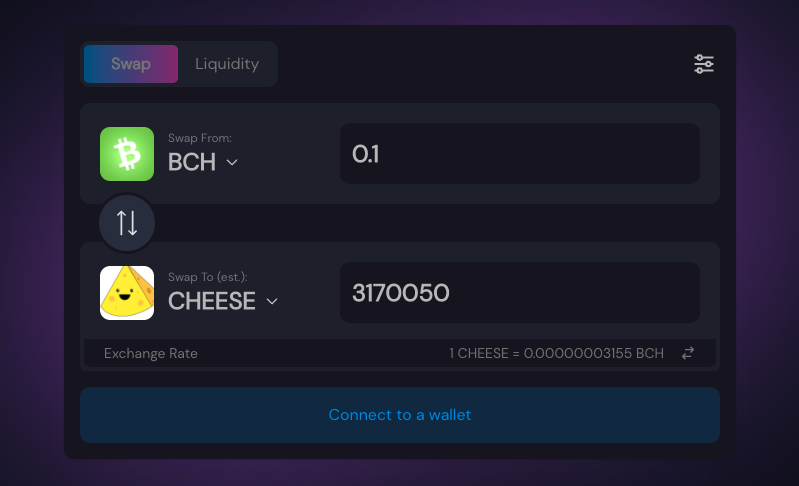 smartcheesebch's tweet photo. Great news! $CHEESE 🧀 is listed on #mistswap https://t.co/UmAbU5oTEi!

Mistswap is one of the latest decentralized exchanges on #smartbch! ₿💰 https://t.co/ZxCjrbio8v