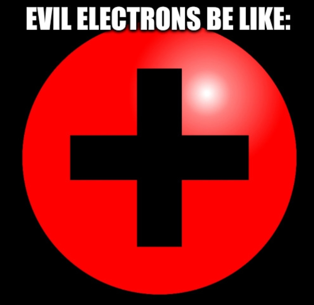 MientrasEnFisic's tweet image. Evil electron
