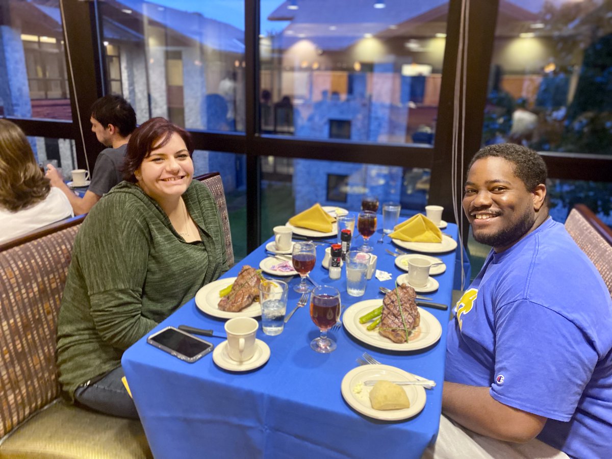UPJEats's tweet photo. Come create some memories and make friends at our Mountain Cat Family Meal and Mountain Cat Steakhouse! 🍽 Menus can be found on Dine on Campus events tab 🥙🧆🍲🥩

• Sign-up is in PJ’s Dining Hall 💳
• Family Meal 10/19 =  1️⃣ Meal Swipe 
• Steakhouse 10/20 =  2️⃣ Meal Swipes https://t.co/5Cv5SEfy21