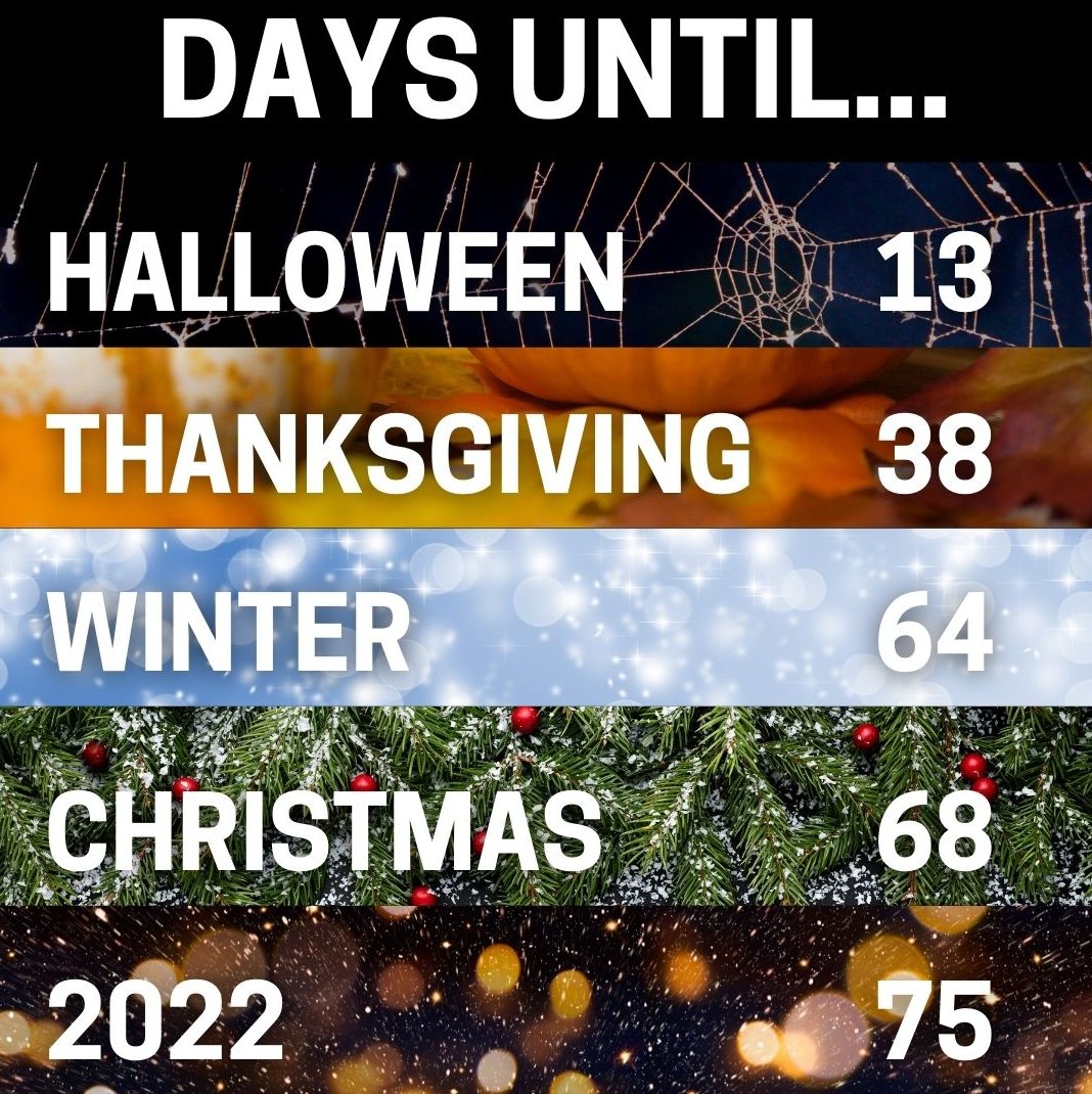 12OnYourSide's tweet photo. Can you believe Halloween is less than 2 weeks away? The holiday season is quickly approaching! What are you most excited for this year? https://t.co/4sVEUi4FAt