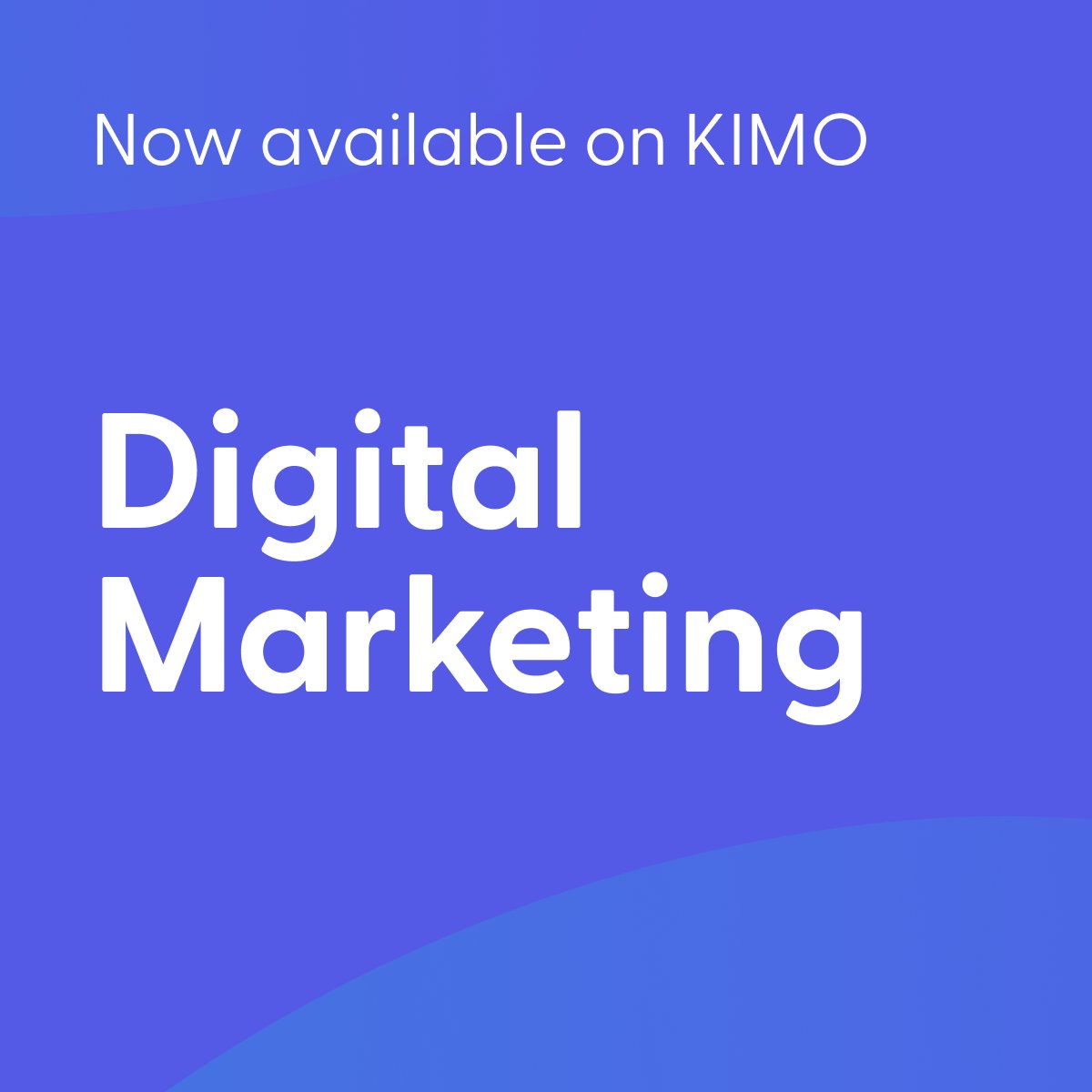 Kimo_ai's tweet photo. Starting today, KIMO users will find the latest online learning content on digital marketing in the app. Browse through topics like SEO, marketing analytics, CRO and more.👇 https://t.co/bKr0daTiuL
