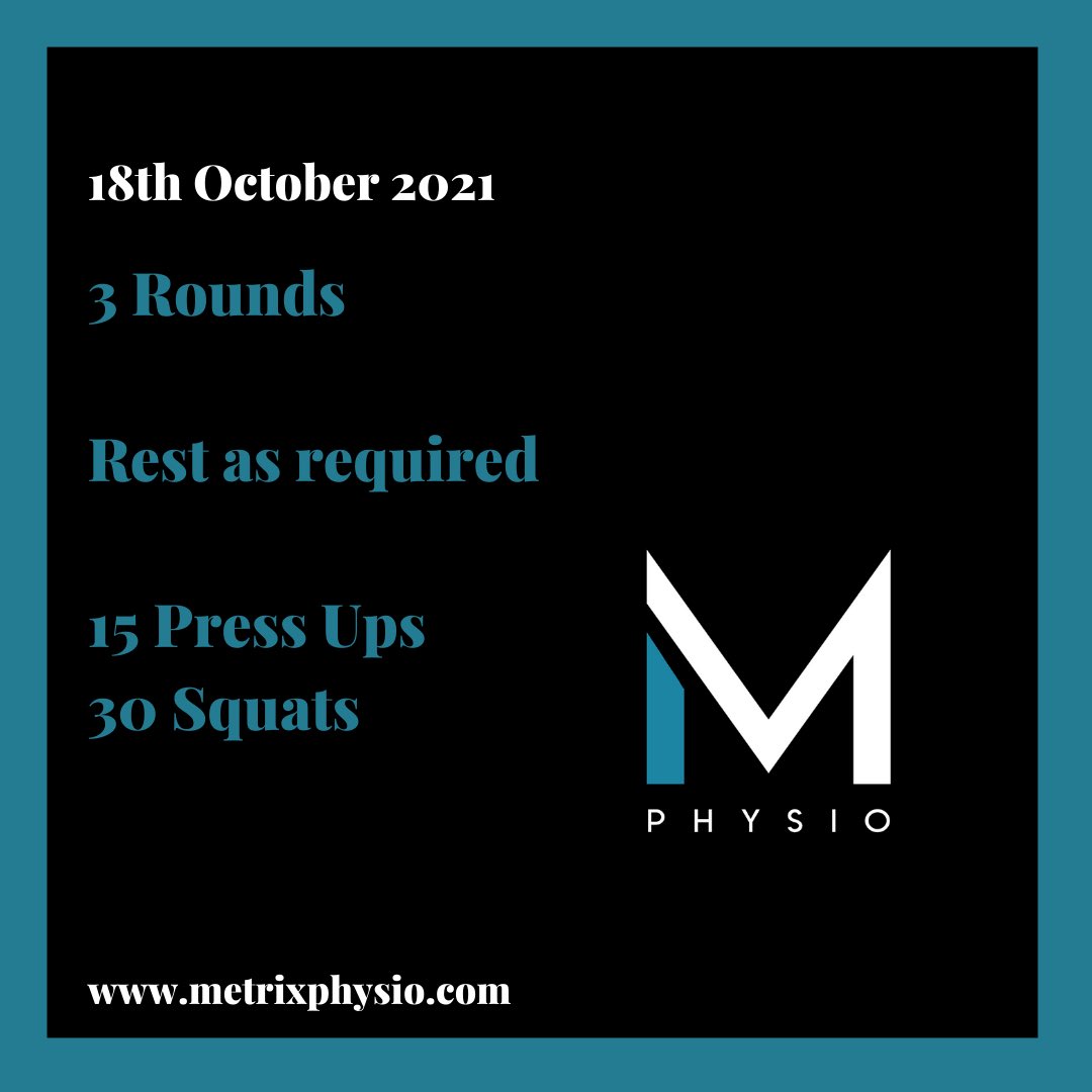 MetrixPhysio's tweet image. Day 18