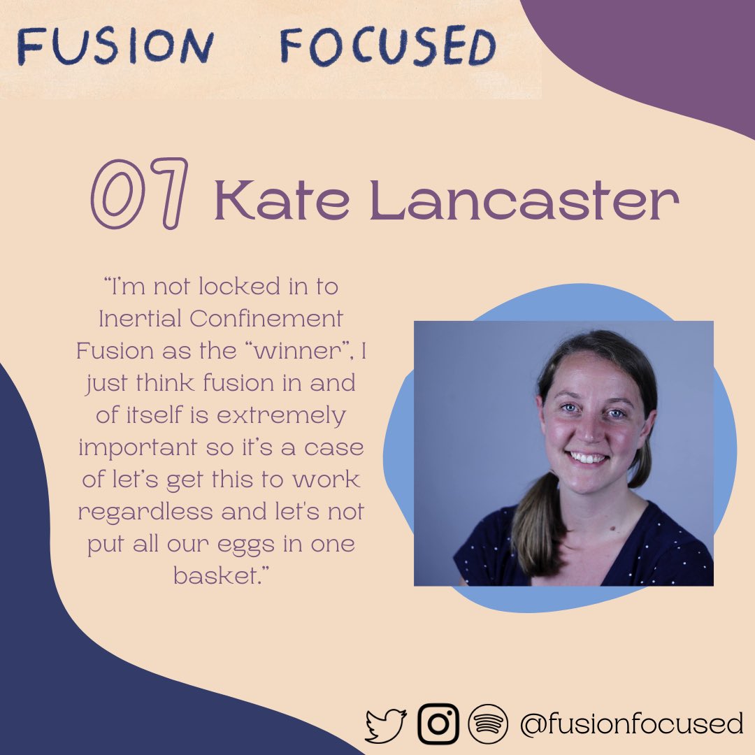 Fusion Focused on Twitter: "Fusion Focused Episode 7 out now with Dr Kate Lancaster ), a lecturer in the York Plasma Institute at the University of York! Listen to our
