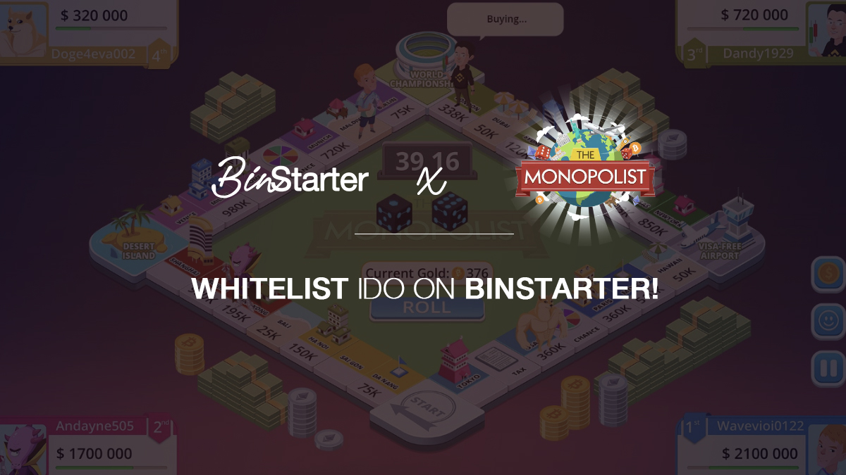 BinStarter (@binstarterio) on Twitter photo Whitelist for @MonoNFTsGame #IDO on <a href="/BinStarterio/">BinStarter</a>
#BinStarter is opened!
🗓 Opening: October 17th, 2021, UTC 16:00
🗓 Closing: October 30th, 2021 UTC 16:00
🗓 Result: October 30th
🥳 Join at: binstarter.medium.com/monopolist-ido…
$MONO #IDO #Monopolist #NFTgaming #P2E #NFTs Whitelist for @MonoNFTsGame #IDO on <a href="/BinStarterio/">BinStarter</a>
#BinStarter is opened!
🗓 Opening: October 17th, 2021, UTC 16:00
🗓 Closing: October 30th, 2021 UTC 16:00
🗓 Result: October 30th
🥳 Join at: binstarter.medium.com/monopolist-ido…
$MONO #IDO #Monopolist #NFTgaming #P2E #NFTs