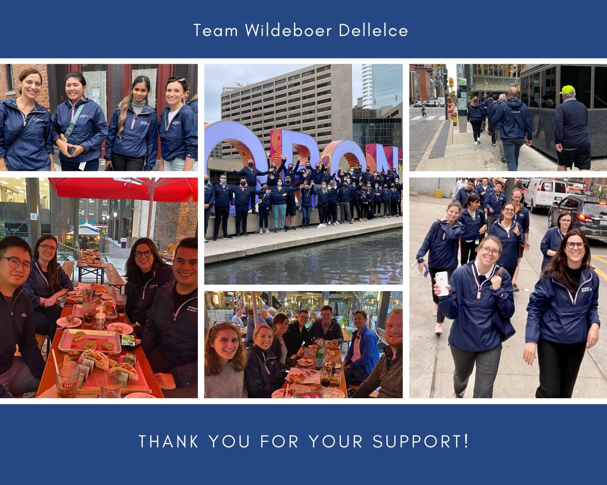 wildlaw's tweet image. Last Tuesday and on the weekend, Team Wildeboer Dellelce showed their support for RBC @RaceforKidsTO! Thank you to everyone who donated to our team, raised money for the #FamilyNavigationProject at @Sunnybrook and raised awareness for #YouthMentalHealth! #RBCRacefortheKidsTO