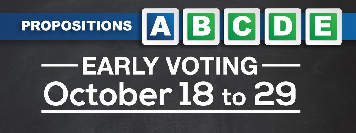 Early voting for the Comal ISD election starts today. Besides covering all of Comal County, CISD also covers portions of Bexar, Guadalupe, Hayes and Kendall counties. Registered voters must vote in their county of residence. Find a polling location at comalisd.org/apps/pages/Vot….