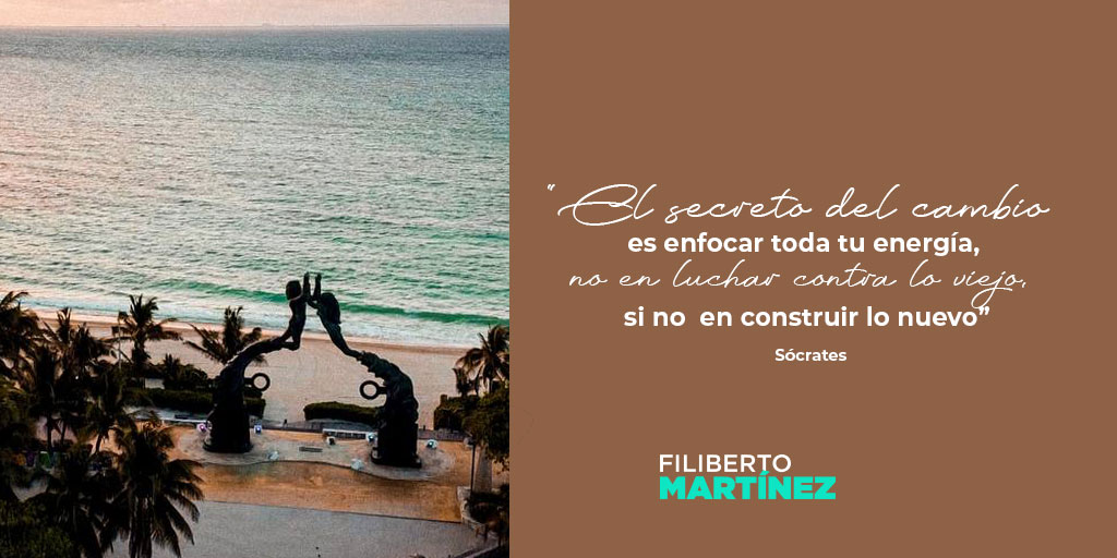 Enfócate en lo positivo de cada situación, no es tanto el problema sino como reaccionas ante el. Excelente inicio de semana #frasedeldia #lunesmotivado #QuintanaRoo
