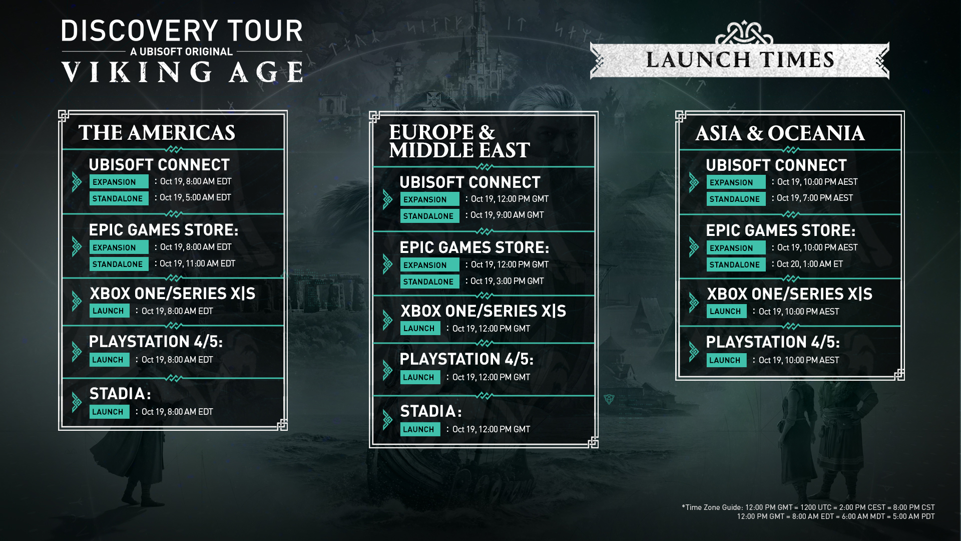 Assassin's Creed on Twitter: "Ready to new horizons? 📢 Check out the approximate release timings for Discovery Tour: Age - out #AssassinsCreed ⏰ https://t.co/cZdSfprkIr" / Twitter