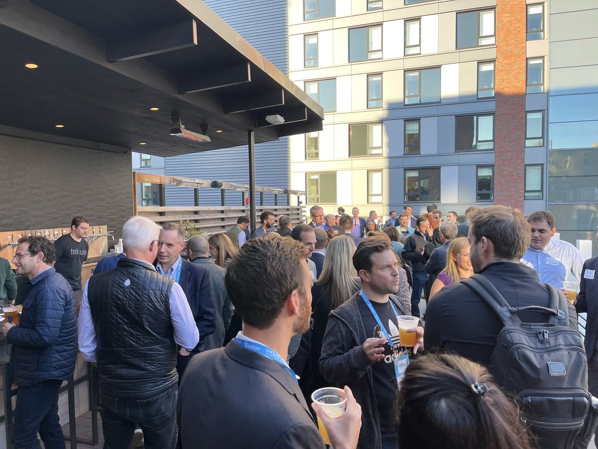 BowdoinGroup's tweet photo. Kicking off #HLTH2021 in-person (and in style!) 🎉 We couldn’t have asked for a better evening to catch up with our friends &amp; peers in #digitalhealth alongside @LRVHealth &amp; @SVB_Financial—and we are just getting started. Make sure to say 👋 to our team at @HLTHEVENT! https://t.co/BYZw2OJUum