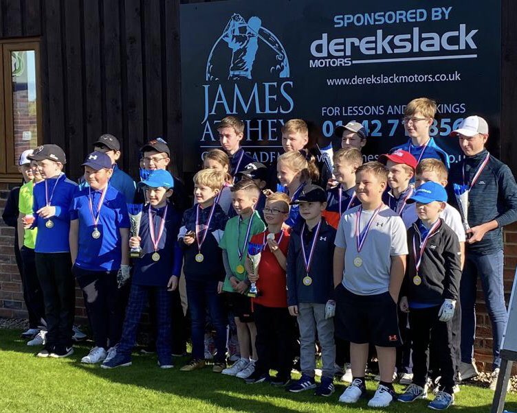JamesAttheyGolf's tweet photo. Great turnout once again for the 3rd @DerekSlackMotor Junior Tour Event @stokesleygolf of 2021
Massive thanks for the continued support, helping to inspire the next generation & increasing junior participation of golf in Teesside!
#GrowTheGame #GolfIsCool
#LotsOfPrizes https://t.co/V9THLcWxd9