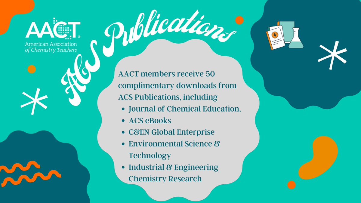 Did you know AACT members receive 50 complimentary downloads from ACS Publications, like the Journal of Chemical Education, ACS eBooks, and the Global Enterprise edition of Chemical &amp; Engineering News? Here's a quick tutorial: ow.ly/GBmR50GiJWJ #MemberBenefitMonday