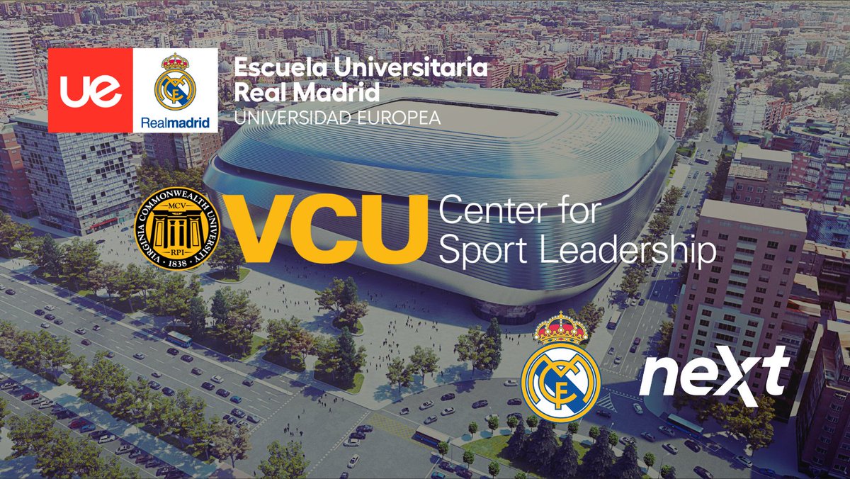 VCU Sport Leadership (@cslatvcu) on Twitter photo CSL forms partnership with <a href="/RealMadridUE/">Escuela Universitaria Real Madrid UE</a> & <a href="/RealMadridNext/">Real Madrid Next</a> to create global sport experience for students. #CSLnetwork
sportleadership.vcu.edu/news/current/cโฆ CSL forms partnership with <a href="/RealMadridUE/">Escuela Universitaria Real Madrid UE</a> & <a href="/RealMadridNext/">Real Madrid Next</a> to create global sport experience for students. #CSLnetwork
sportleadership.vcu.edu/news/current/cโฆ